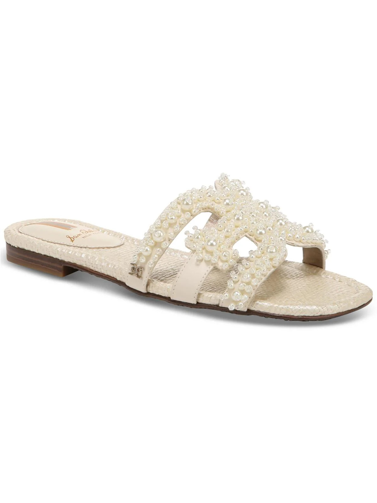 bay perla Womens Embellished Slip On Slide Sandals | Shop Simon