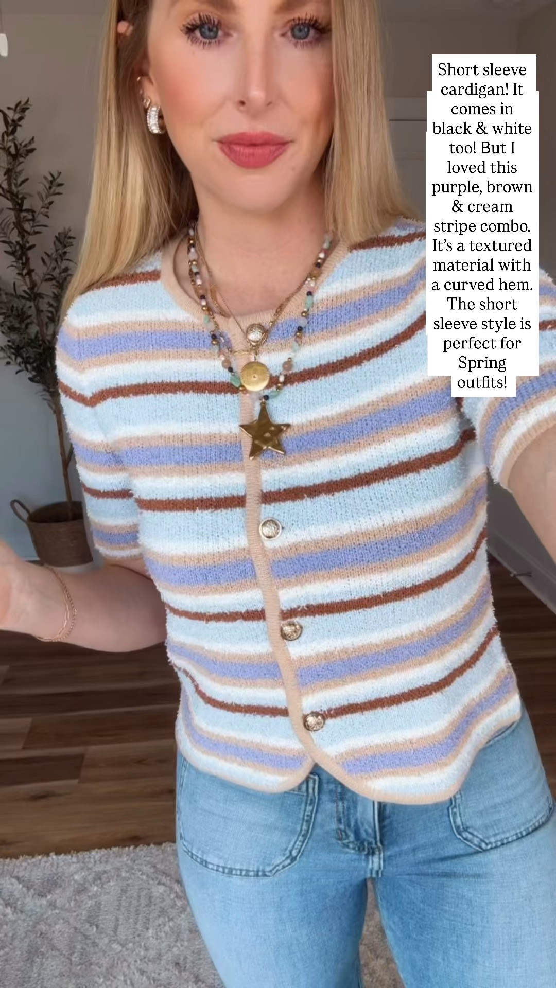 Kohls outfit try on, short sleeve striped cardigan, patch pocket cropped jeans 

@kohls #ad #kohlspartner #kohlsfinds

#LTKootd #LTKmomlife