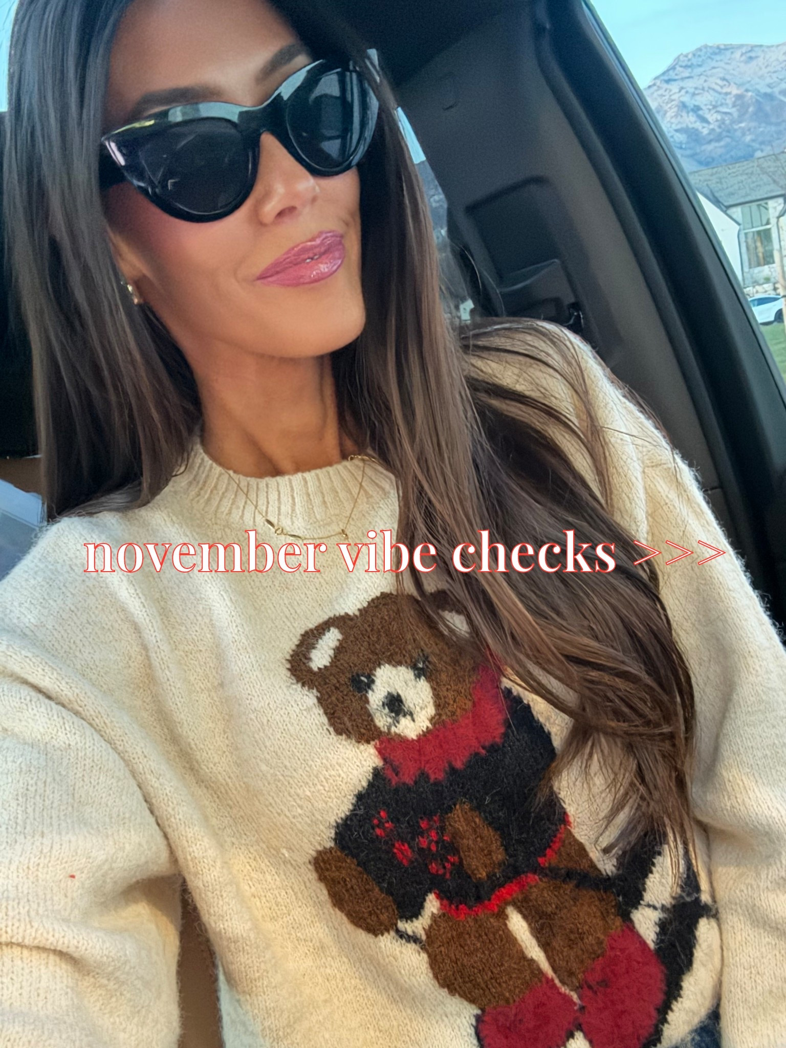 Cozy November outfit ✔️ This bear sweater is giving all the warm + festive vibes for fall-into-holiday season 🐻✨ One of my favorite November sweaters — the perfect mix of soft knit, warm neutrals, and that trendy teddy-bear graphic that feels so cute for winter. Such a good Target find for school pickup, holiday errands, Christmas shopping, family photos, or anytime you want that effortless cozy girl season look. Linking everything here for easy shopping 🍁🎄

: Target sweater, Target fashion, bear sweater, teddy bear sweater, cozy November outfit, holiday outfit idea, winter sweaters, fall-to-winter style, affordable sweaters, Target new arrivals, women’s winter fashion, LTK holiday picks, cozy aesthetic outfits


#LTKGiftGuide #LTKHoliday #LTKCyberWeek