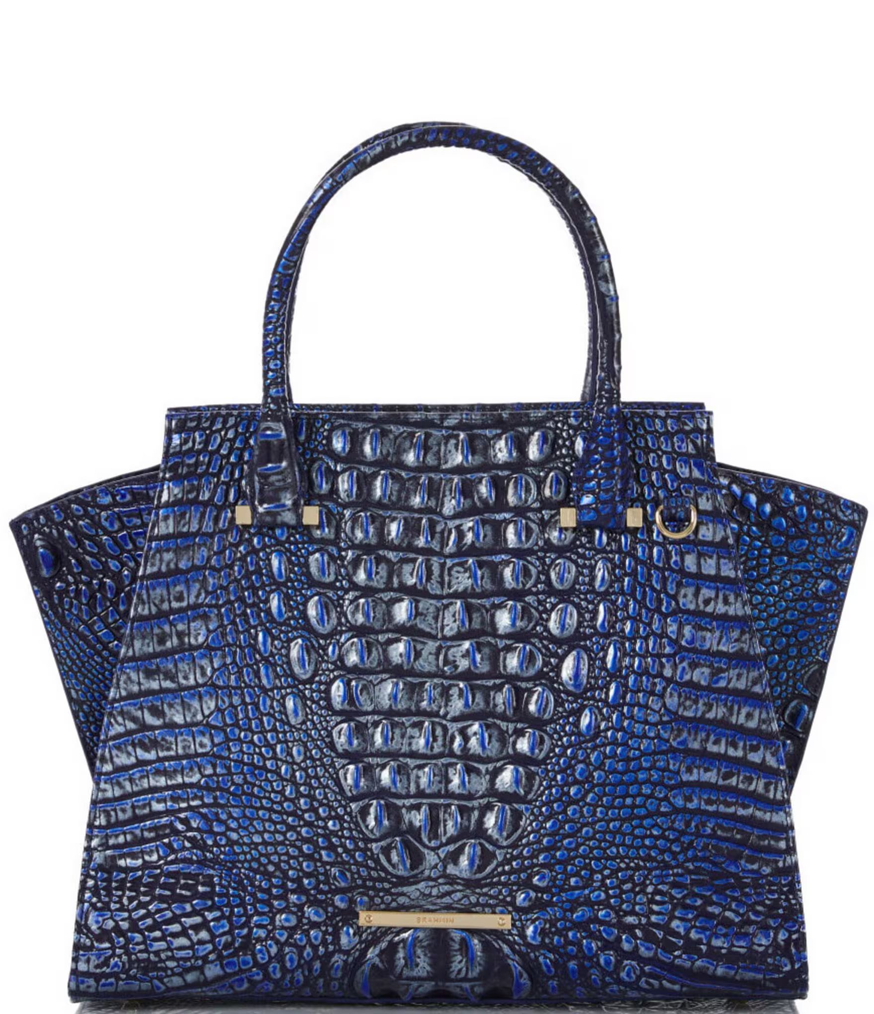 Brahmin Melbourne Collection Priscilla Kyanite Satchel Bag | Dillard's