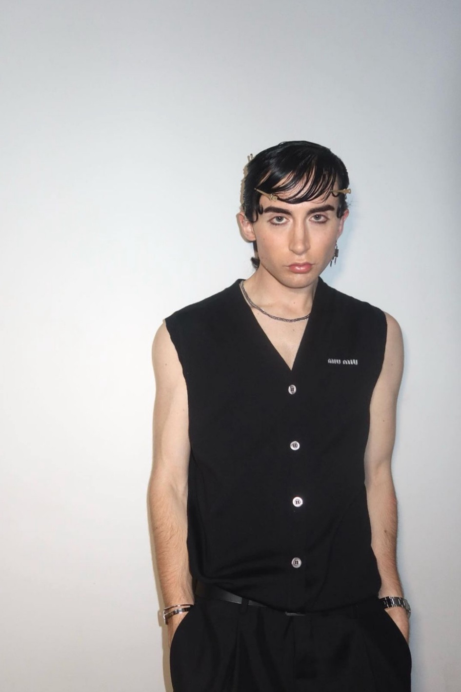 Wool sweater c’est Miu Miu leather belt suit black pants 

#LTKmens #LTKeurope