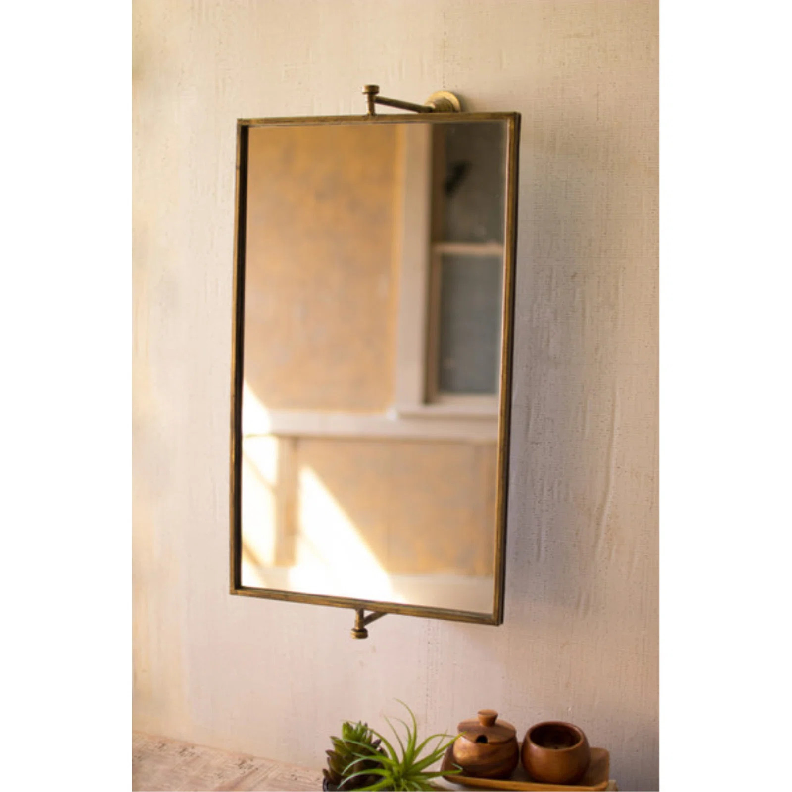 Metal Flat Wall Mirror | Wayfair North America
