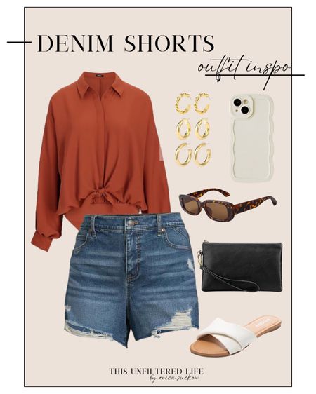 Denim shorts outfit inspo 🤍

Walmart denim, spring denim outfit, Amazon accessories 

#LTKSeasonal #LTKunder50 #LTKstyletip