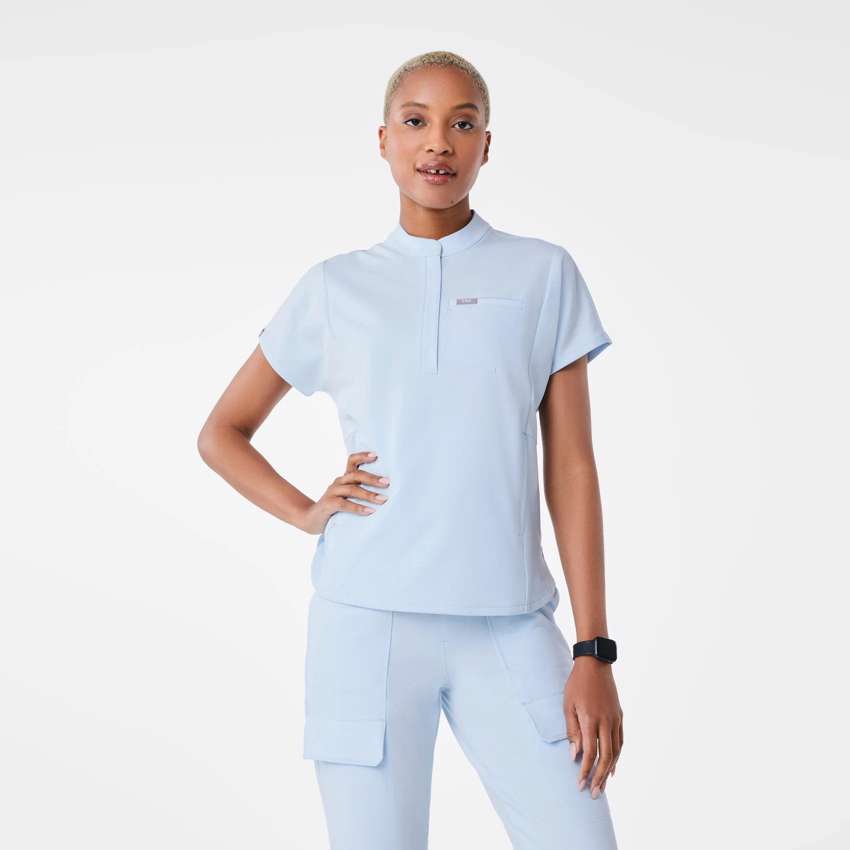 Women's Montex Classic Scrub Top - Open Skies · FIGS | FIGS