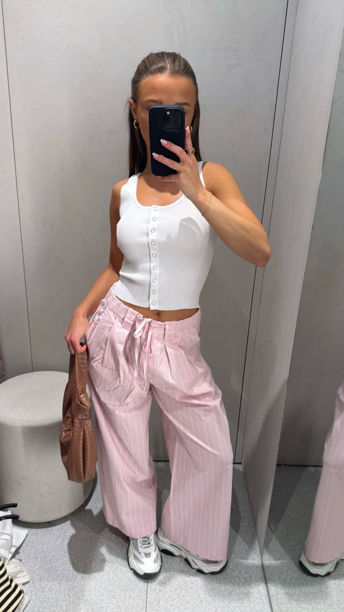 summer petite Zara outfit!🎀🦋🌴

Pink wide leg culotte trousers stripe baby pink tie waist white ribbed cropped vest 

#LTKsummer #LTKuk #LTKspring