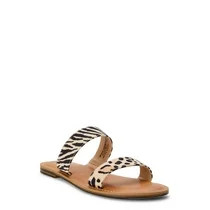 Time and Tru Women's Two Band Sandals | Walmart (US)