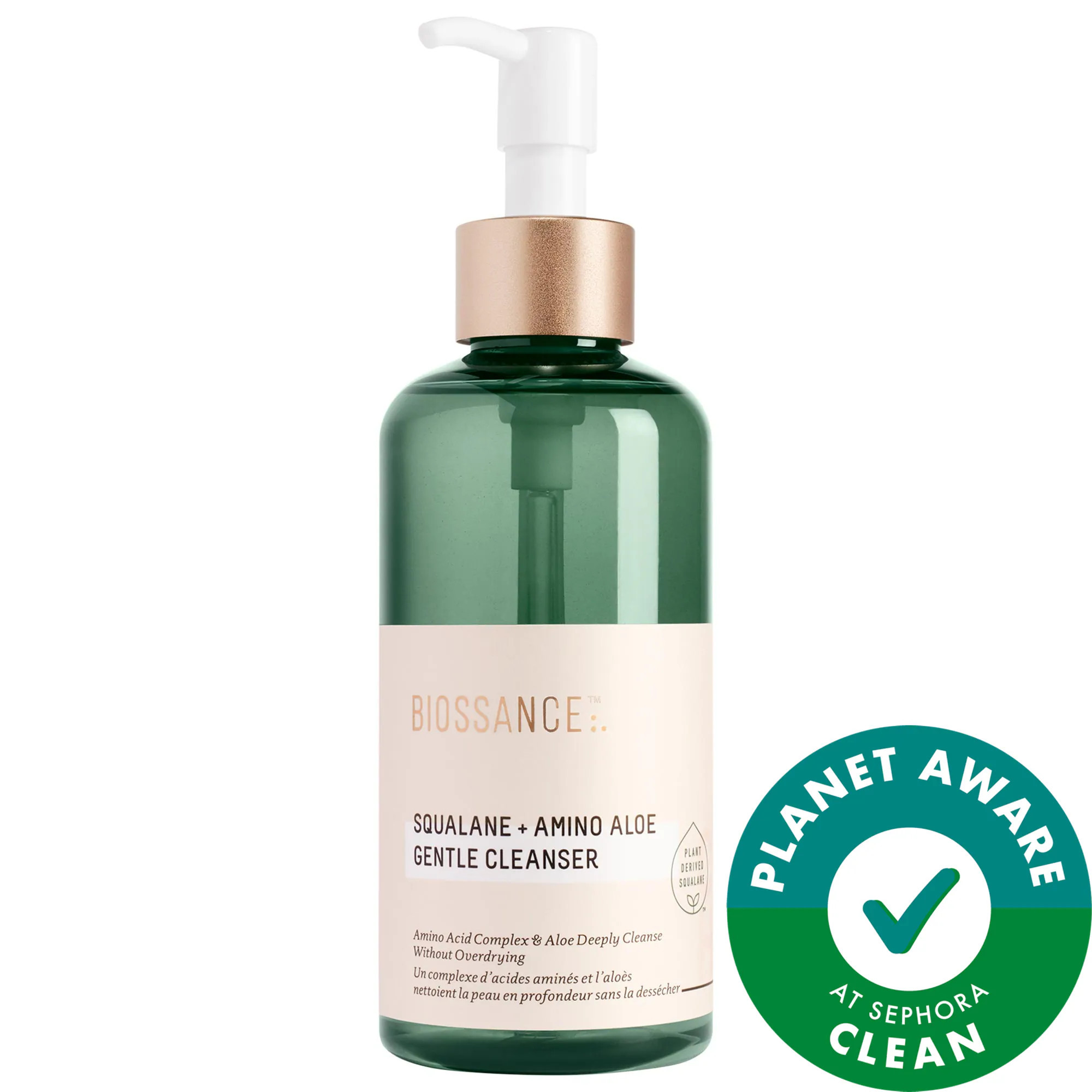 Biossance Amino Aloe Gentle Pore-Minimizing Cleanser + Squalane 6.76 oz / 200 ml | Sephora (US)