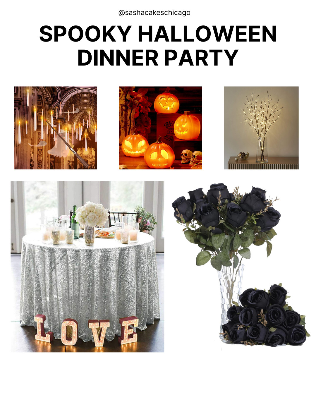 Host the ultimate spooky Halloween dinner party with these magical ambiance essentials! 🕯️🎃 From floating taper candles and glowing jack-o'-lanterns to black roses and lit twig branches, these finds will instantly elevate your party setup. Tap the link to shop everything pictured!

Disclaimer: As an LTK creator, I may earn a small commission on qualifying purchases made through links in this post at no additional cost to you. 

 #LTKSeasonal #LTKHome
