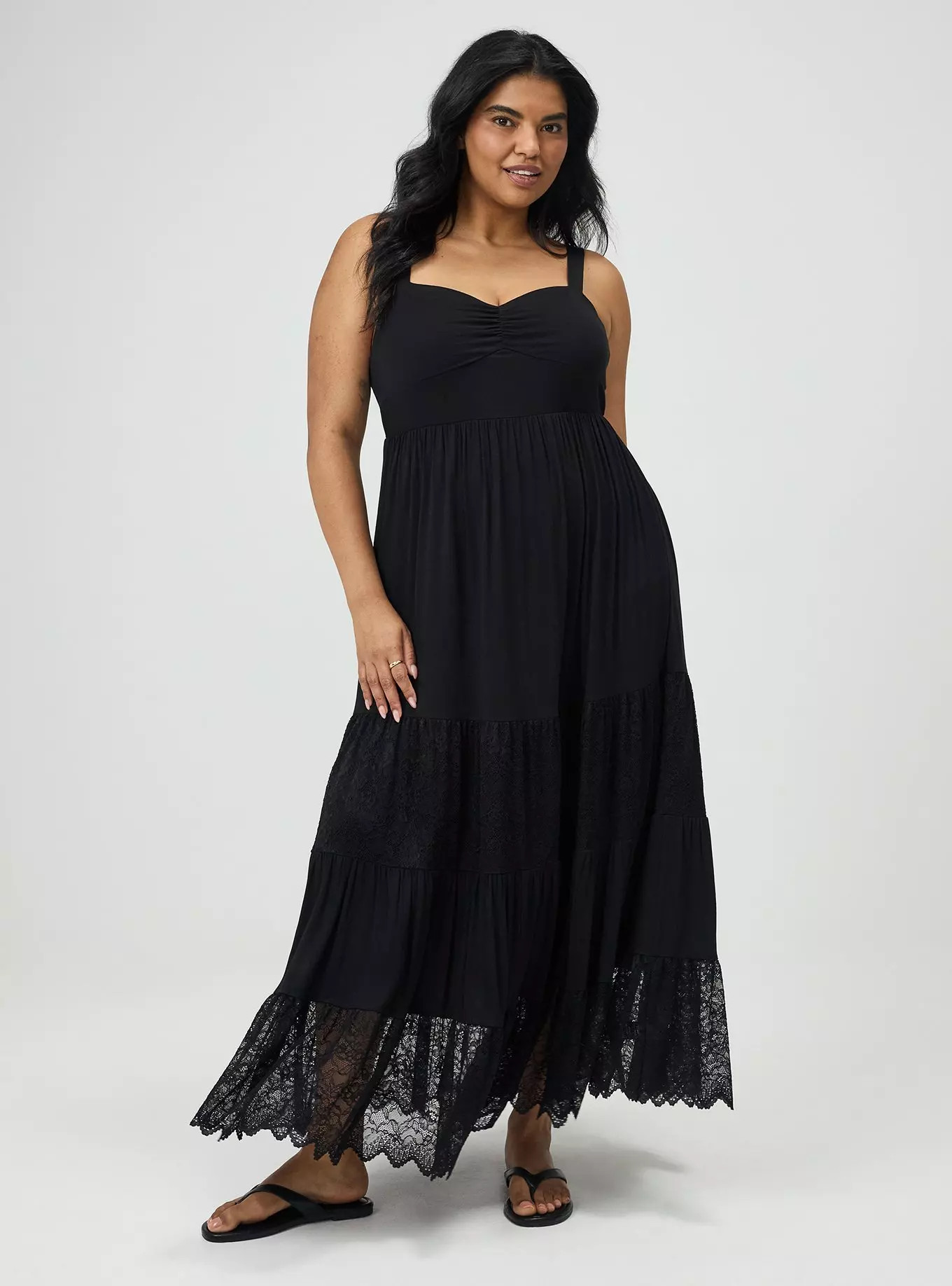 Sweetheart Lace Inset Maxi Dress | Torrid (US & Canada)