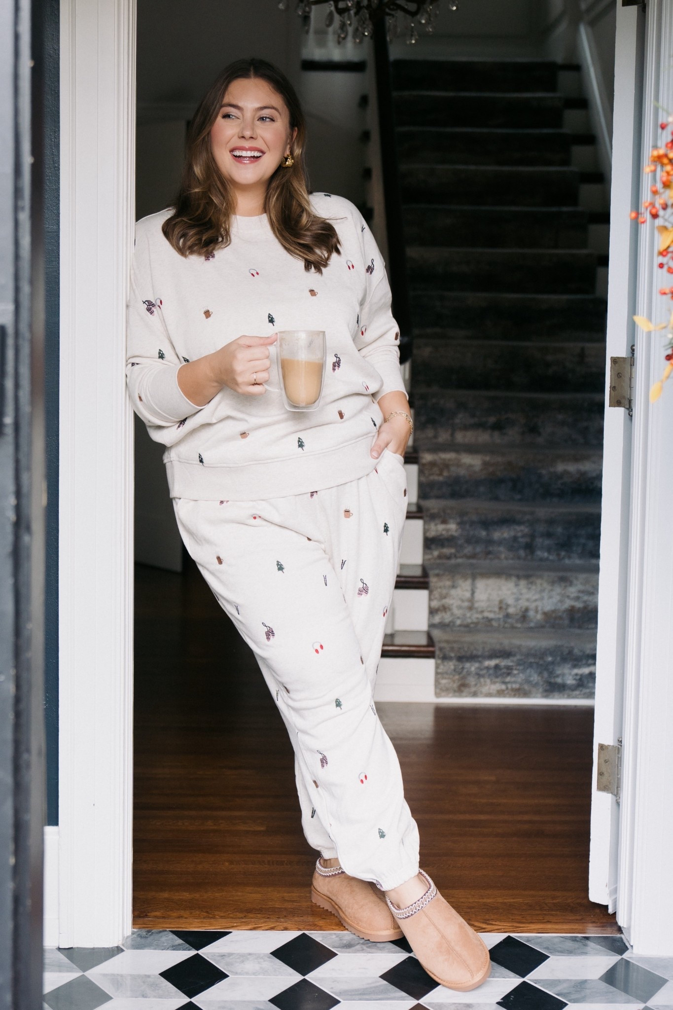 Wearing size 1X in both top & bottom - on sale now during Cyber Week! Lounge set I’m loving for the holidays. 

#LTKCyberWeek #LTKPlusSize #LTKHoliday