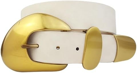 Western-Inspired Vintage Gold Statement Buckle Belt | Amazon (US)