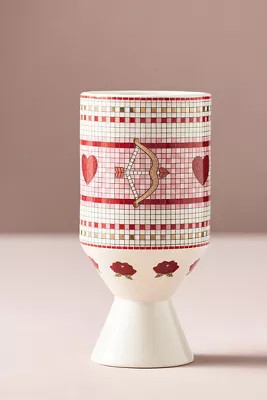 The Bistro Tile Stoneware Vase: Valentine's Edition | Anthropologie (US)