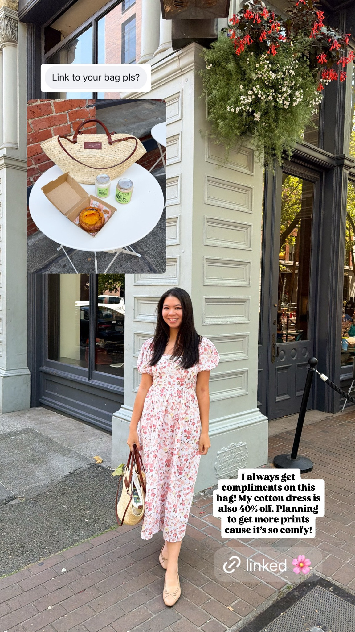 Abercrombie puff sleeve dress with Sezane straw bag. Summer outfit

#LTKsummer #LTKdresses #LTKstyletip