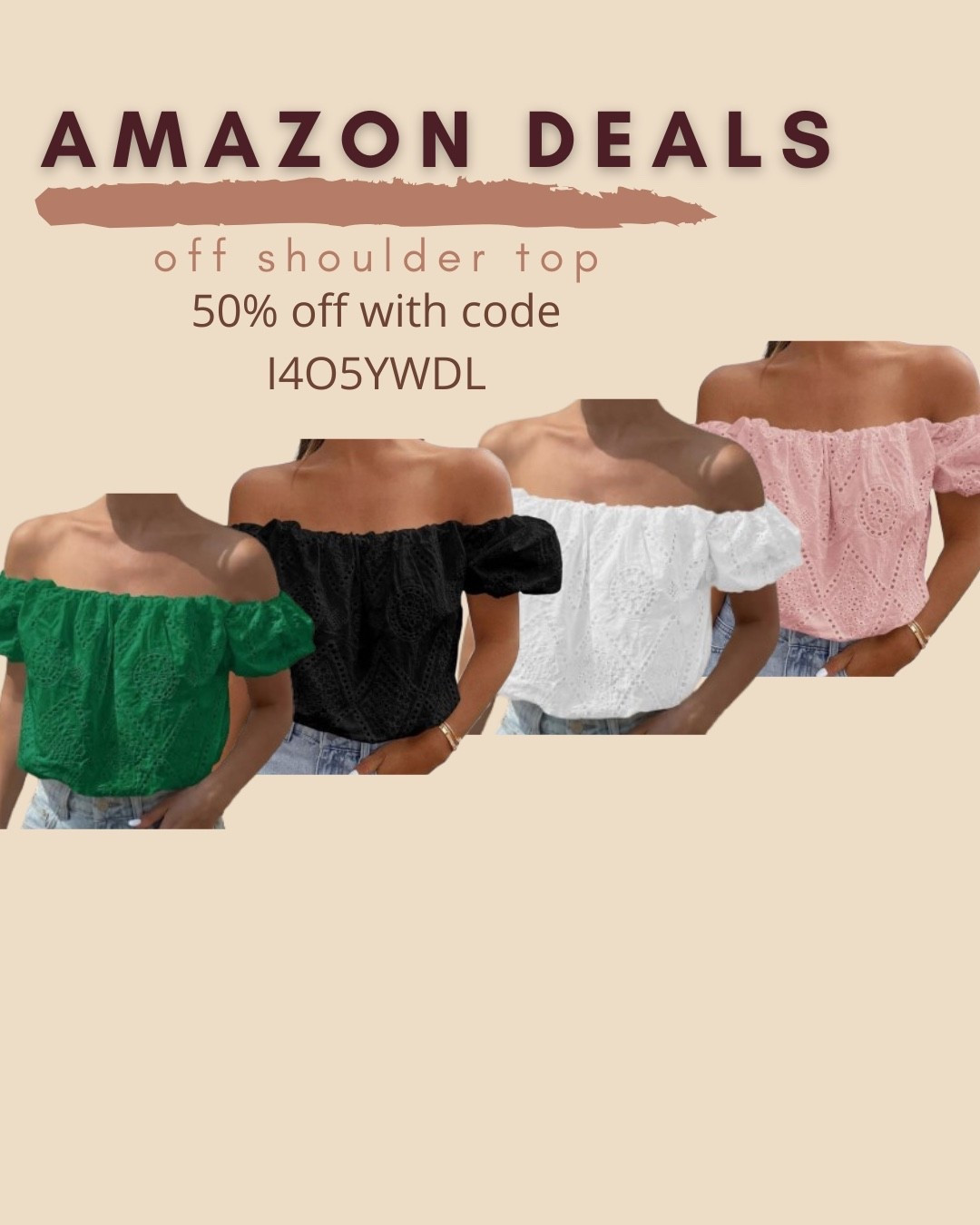 $13 ends 5/24

Amazon fashion
Amazon deals
Eyelet top
Off shoulder top
Date night top

#LTKSaleAlert