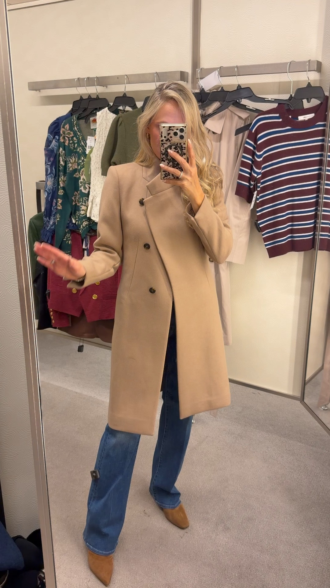 Nsale Gorg wool coat! Stunning 
Wearing us2 but need us6

#LTKOver40 #LTKSaleAlert #LTKTravel