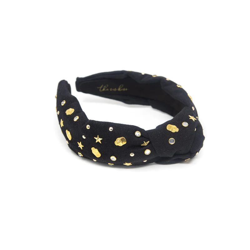 Black Skulls and Stars Headband | The Sis Kiss