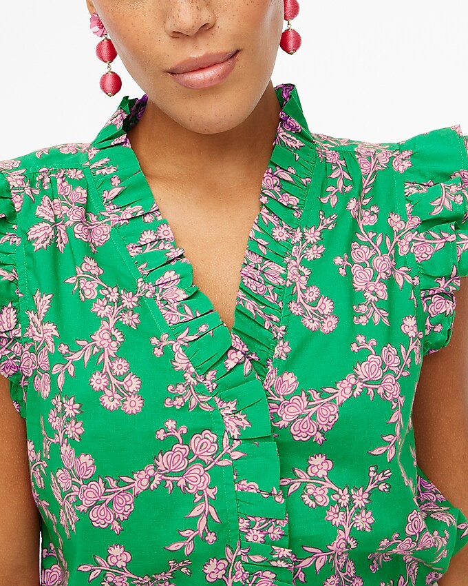 Sleeveless ruffle top | J.Crew Factory