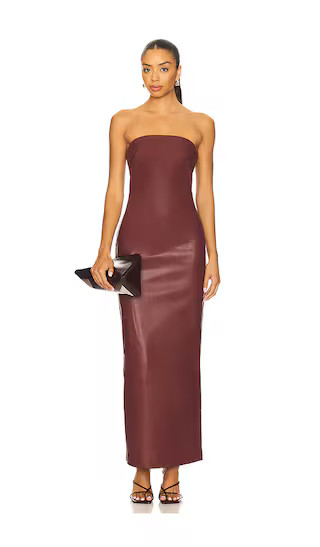 The Allegra Dress in Maroon | Revolve Clothing (Global)