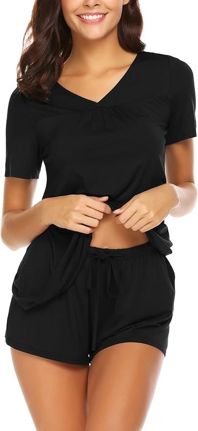 Avidlove Women's Shorts Pajama Set Short Sleeve Sleepwear Nightwear Pjs S-XXL | Amazon (US)
