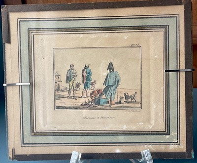 Antique French Engraving, Military Theme, By Duplessis-Bertaux Hand Colored | eBay US