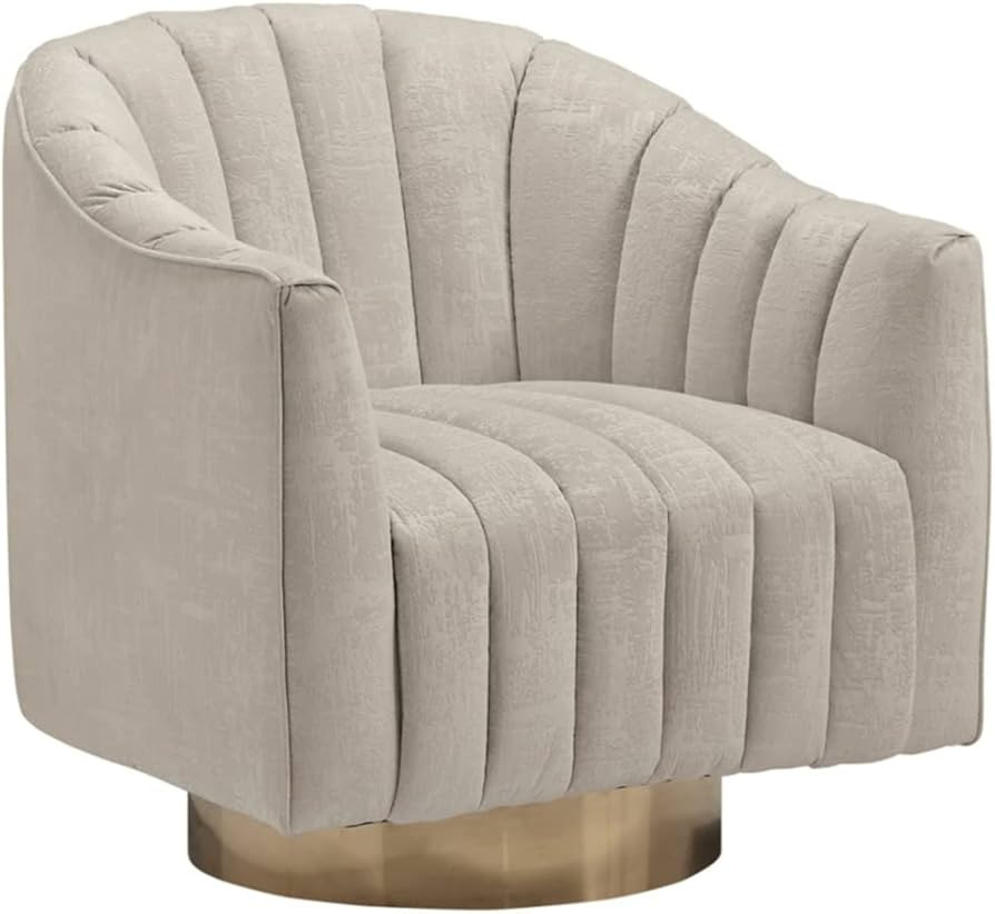Signature Design by Ashley Penzlin Swivel Accent Chair, Beige | Amazon (US)