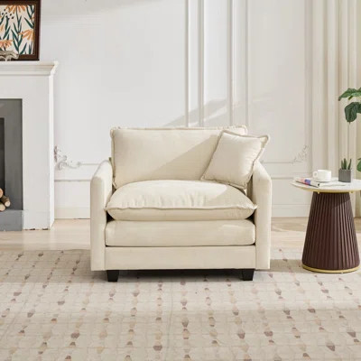 Modern Chenille Casual Single Sofa | Wayfair North America
