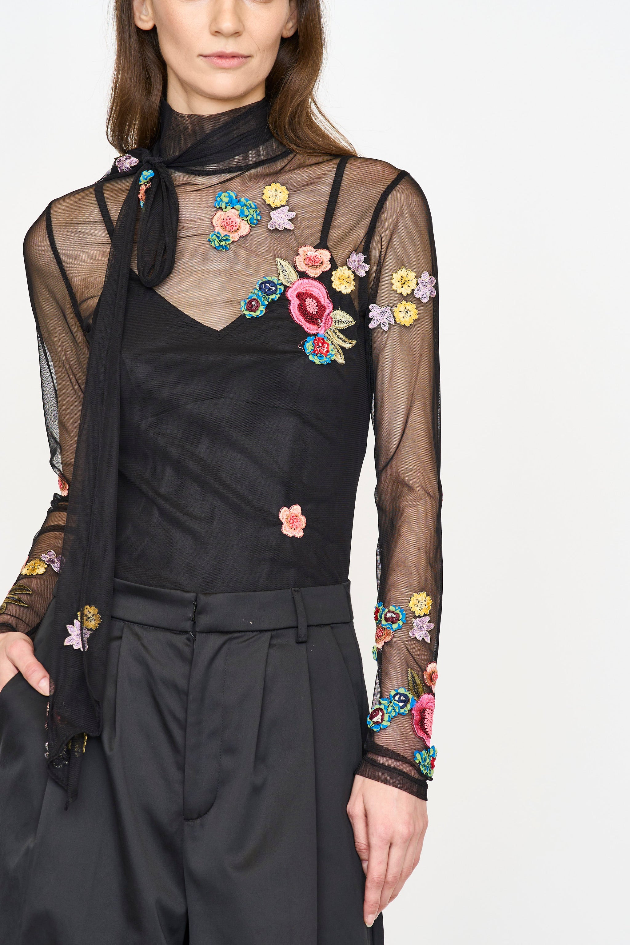 Ginny Top - Black Combo | Christy Lynn