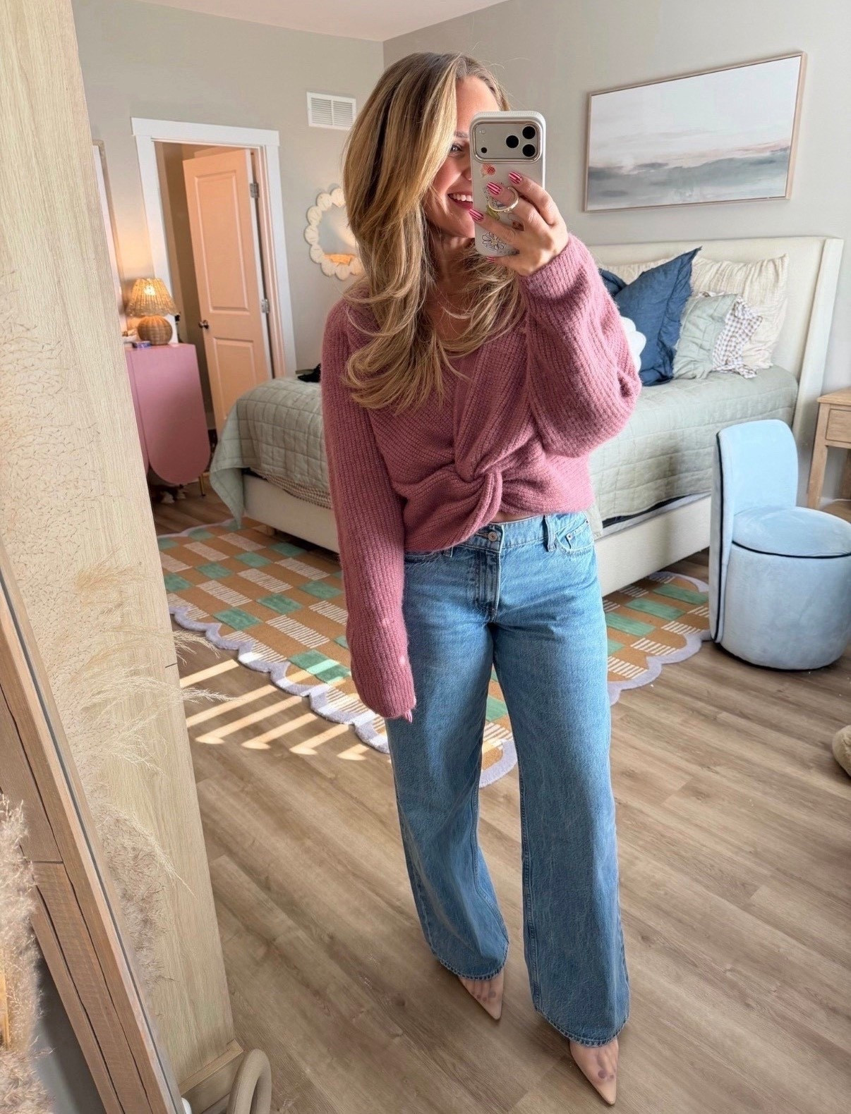 An easy everyday outfit I keep reaching for 🤍
Soft knit sweater styled with my go-to denim — comfy, flattering, and perfect for running errands or casual plans. Linking everything here ✨

cozy sweater outfit, everyday denim, casual chic outfit, trendy outfit, women’s fashion, sweater weather, comfy casual outfit, petite friendly 

#LTKSeasonal #LTKootd