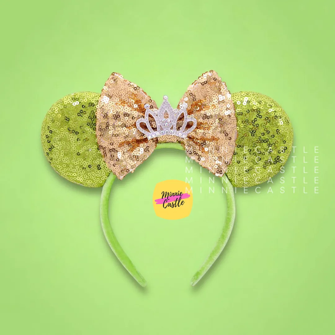 Tian Mickey Ears, Mickey Ears, Frog Princess Minnie Ears, Princess Mickey Ears, Mouse Ears Headba... | Etsy (US)