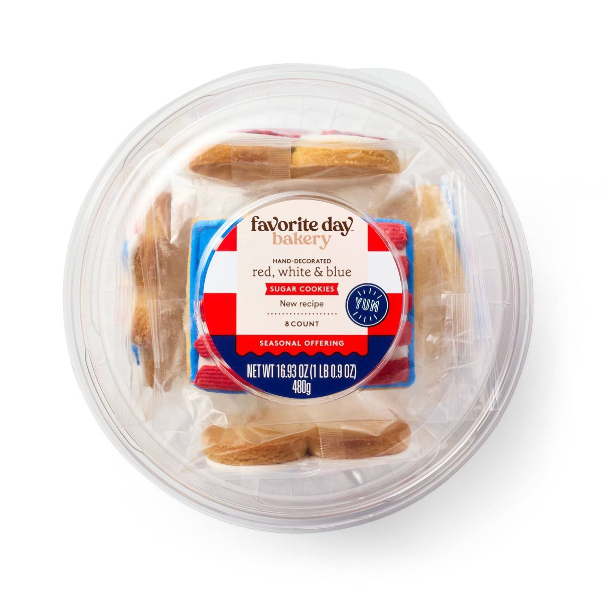 Patriotic Sugar Cookies Assorted - 8ct/16.9oz - Favorite Day™ | Target