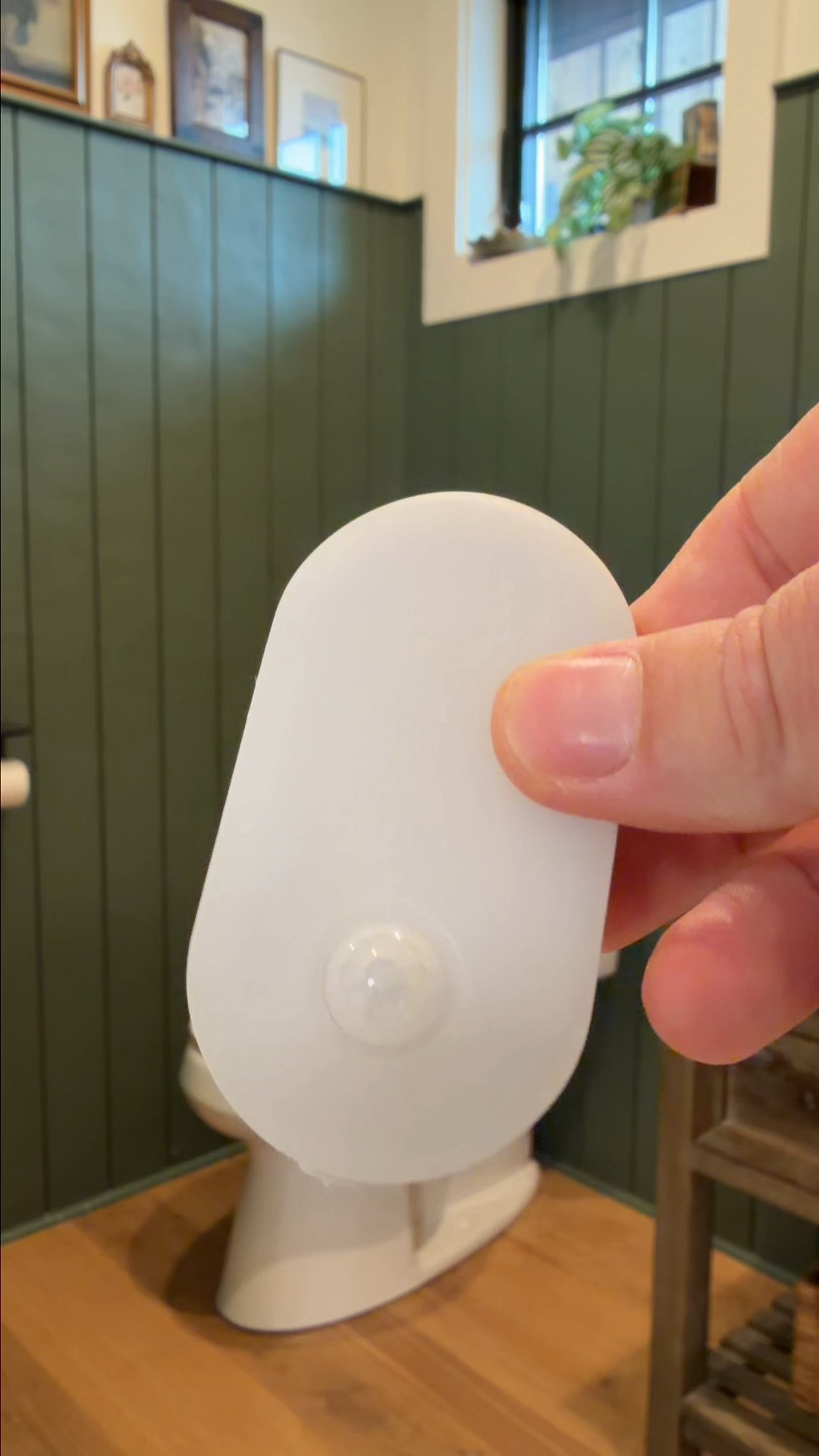 I bought this sensor light for the bathroom thinking it would be nice to have... now I don't want to live without it 😅 No fumbling for switches, no blinding overhead lights in the middle of the night, it just turns on when you need it.

One of those little upgrades that makes everyday life feel easier. 

 #LTKmomlife #LTKvlog #LTKHome