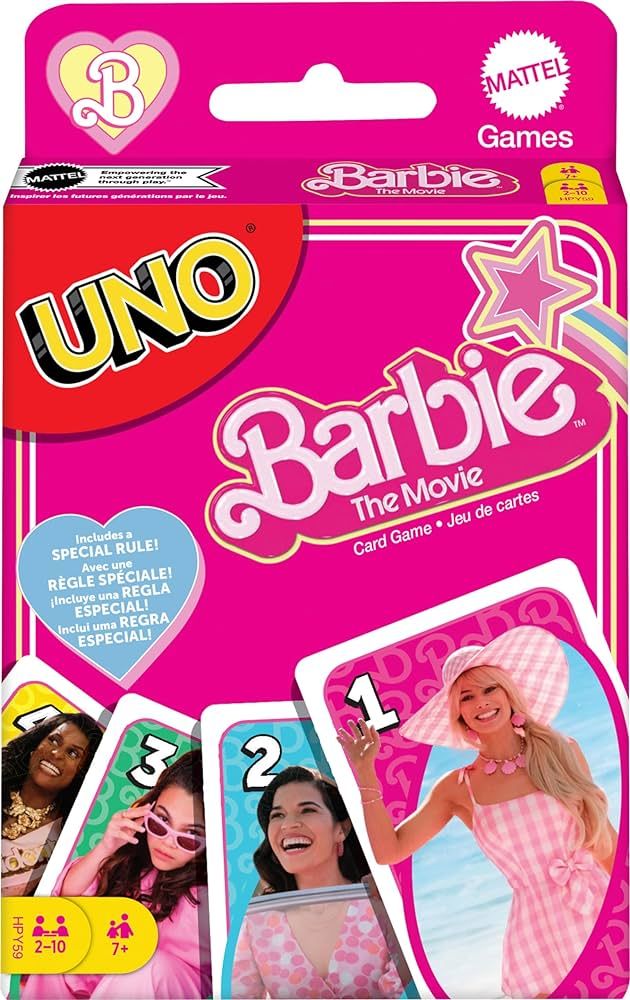 Mattel Games UNO Barbie The Movie Card Game Easter Basket Stuffers for Kids & Adults Featuring Ch... | Amazon (US)