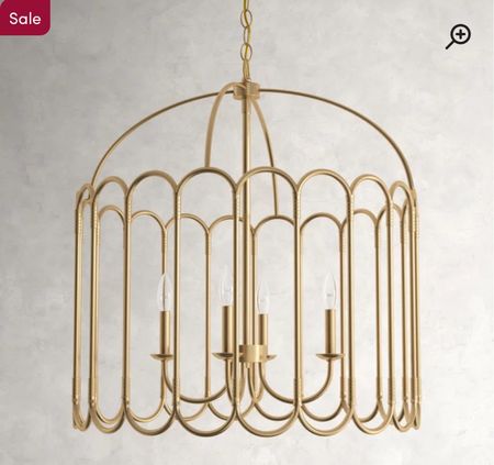 Brass gold scallop chandelier light fixture

Entry or dining room lighting

#LTKfamily #LTKkids #LTKhome