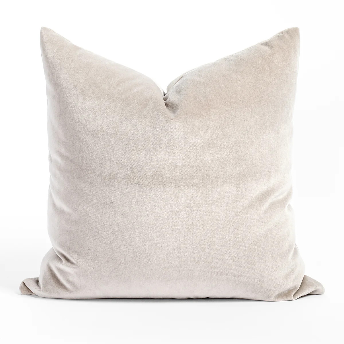 Mason Velvet 20x20 Pillow, Mushroom | Tonic Living