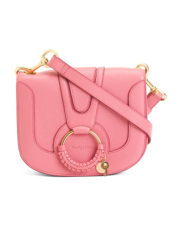 Leather Hana Flap Over Crossbody With Round Hardware | TJ Maxx