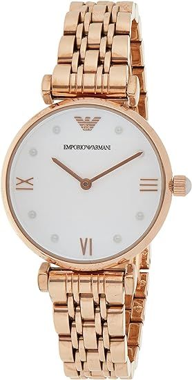 Emporio Armani Women's Two-Hand, Stainless Steel Watch, 32mm case size | Amazon (UK)