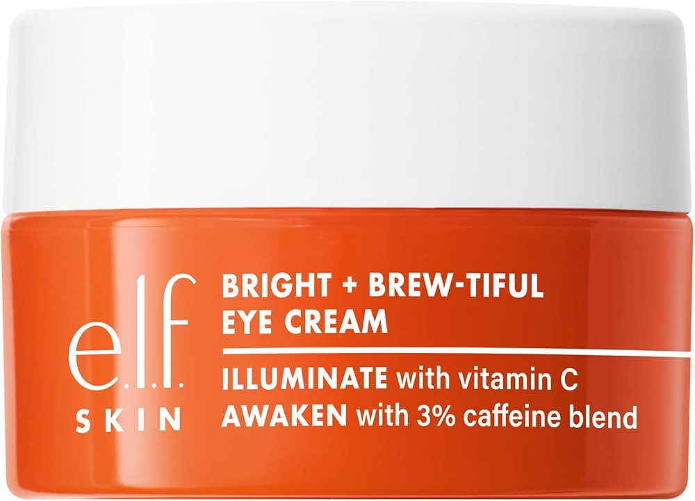 e.l.f. SKIN Bright + Brew-tiful Eye Cream, Helps Brighten Appearance Of Undereye Dark Circles & R... | Amazon (US)