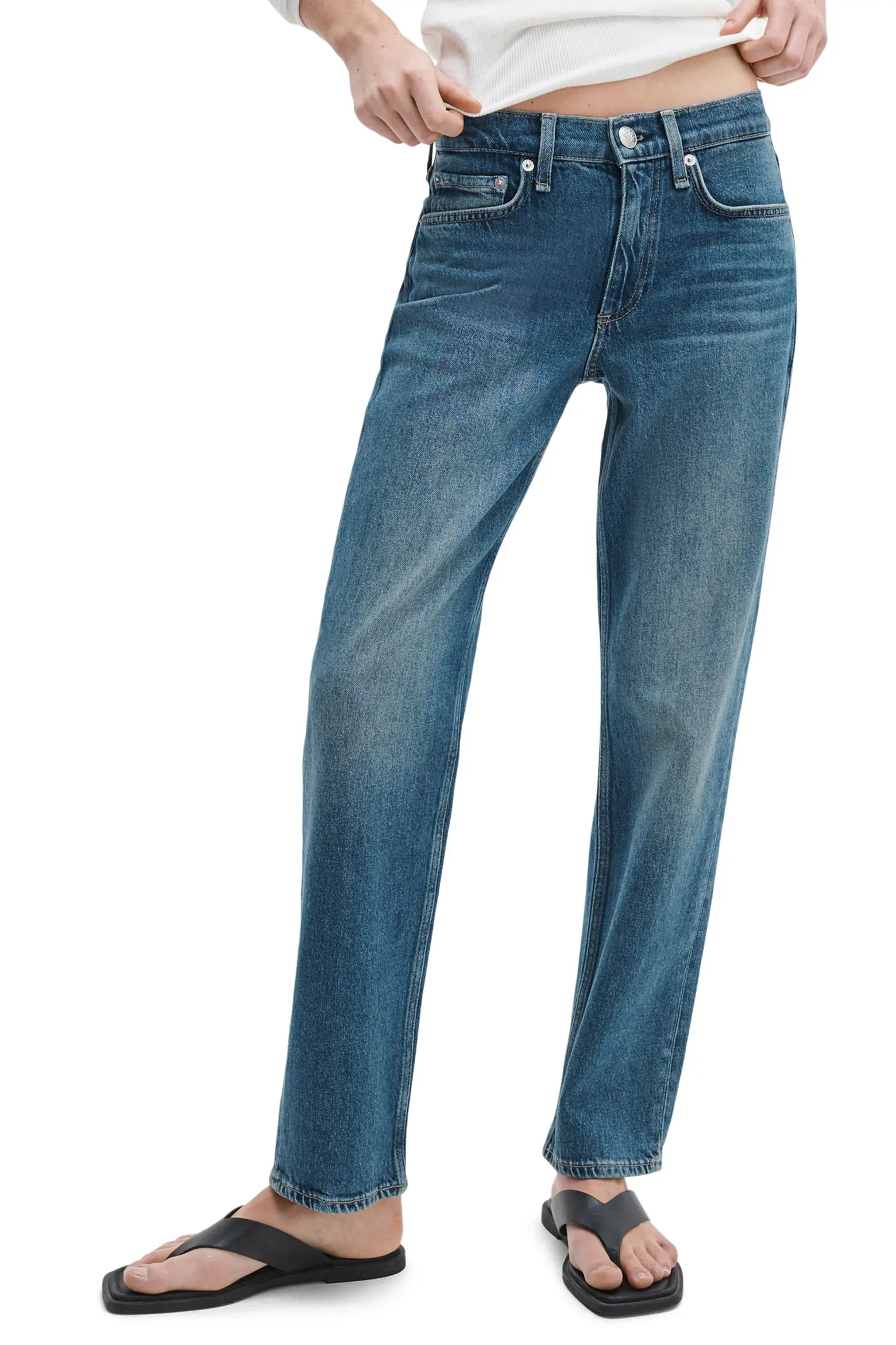 Harlow Low Rise Ankle Straight Leg Jeans (Women) | Nordstrom | Nordstrom