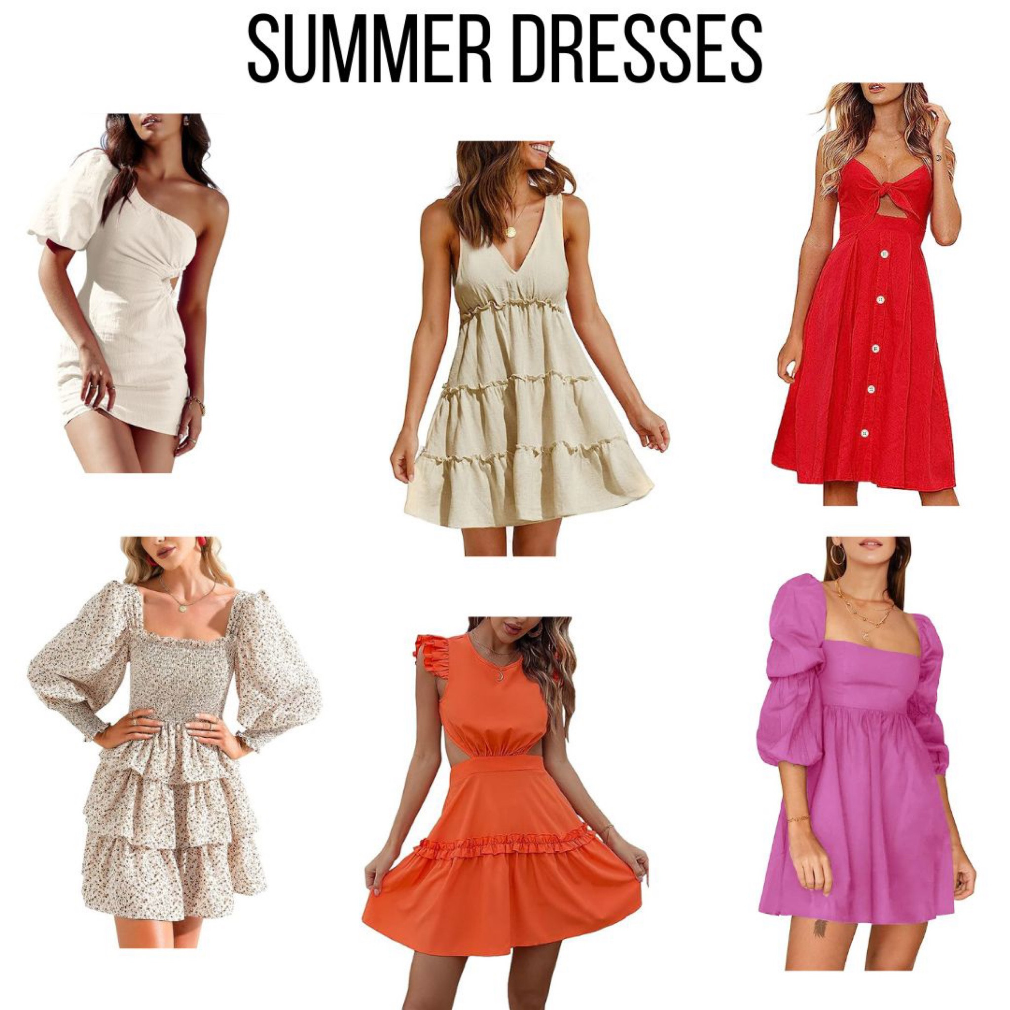 open lace back dress A New Day Women's Puff Short Sleeve Cut Out Bubble A-Line Dress main image 1