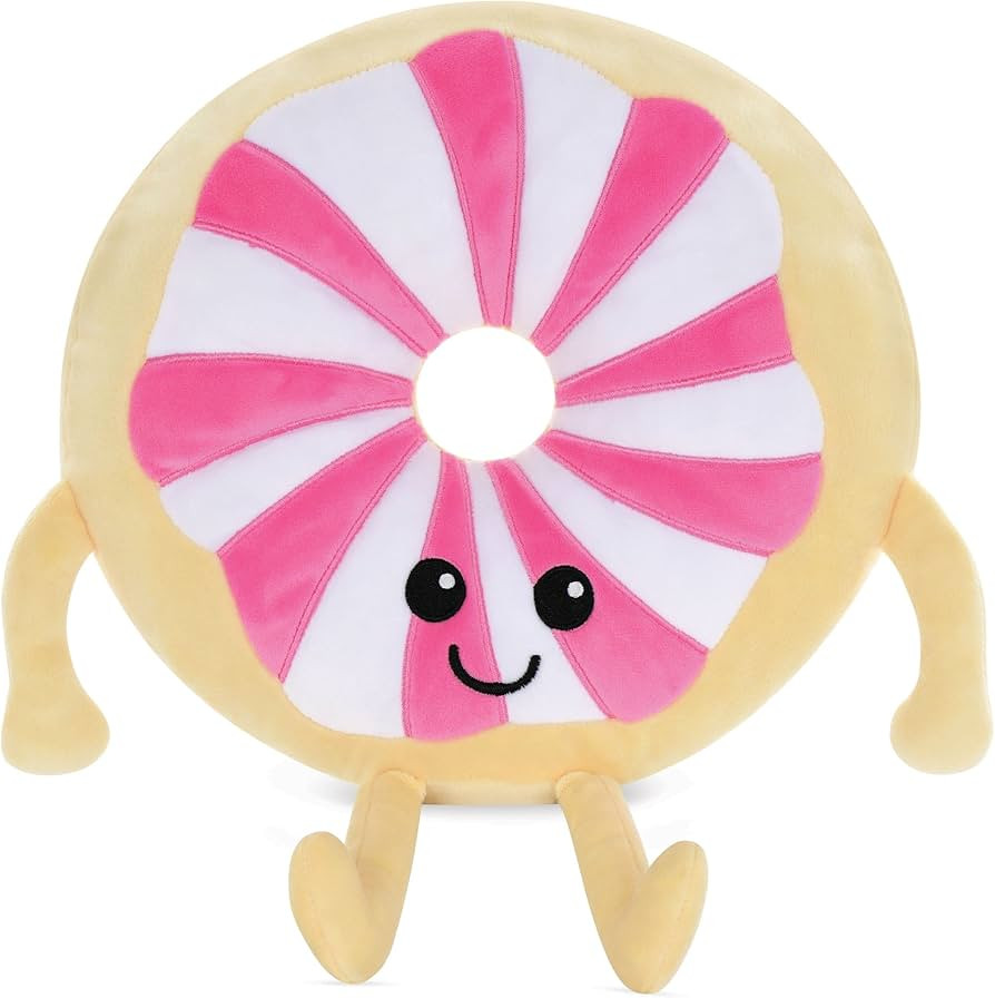 iscream Sweet Donut 10" x 10" Embroidered Accent Plush Pillow - Peppermint | Amazon (US)