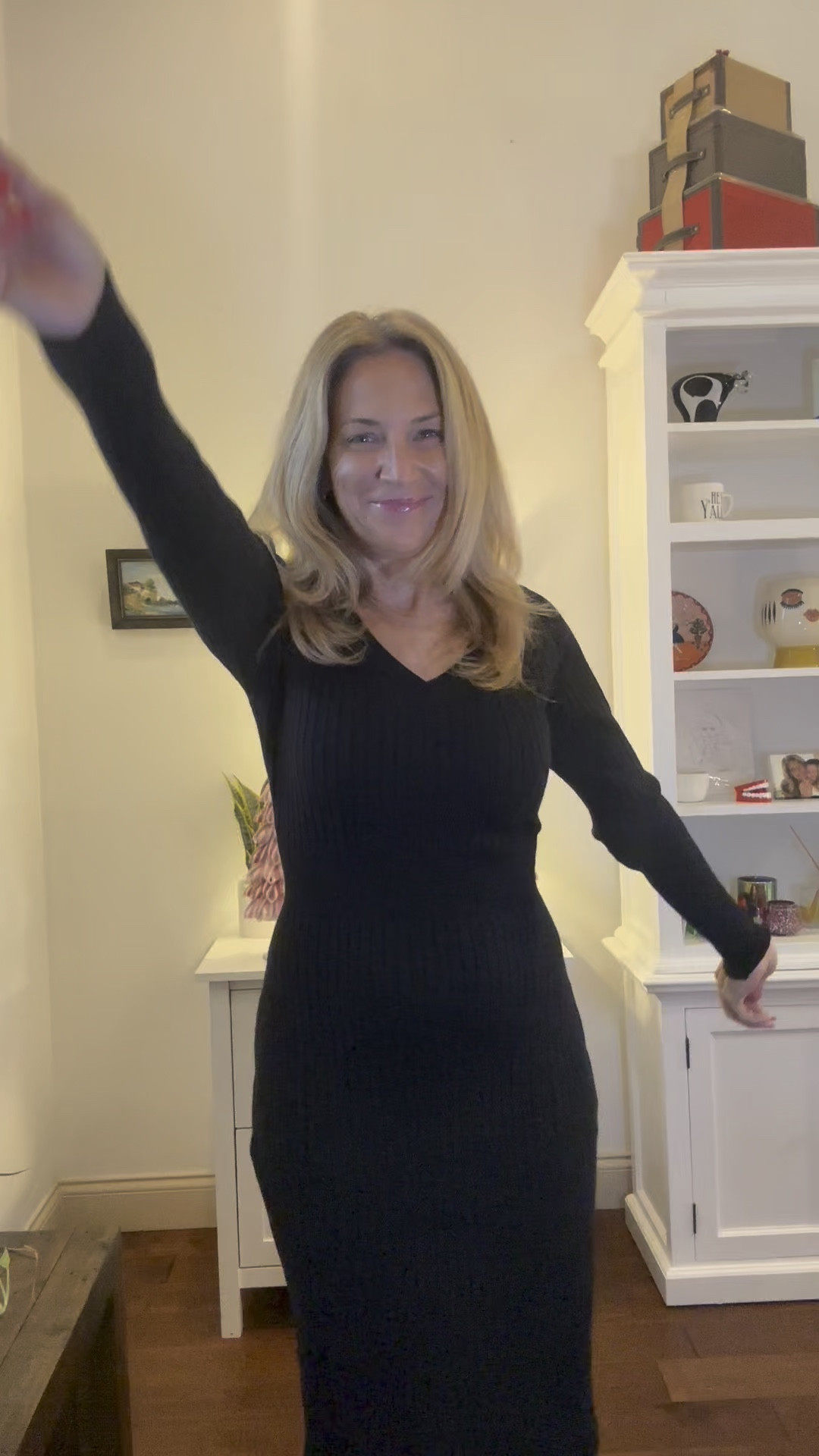 Perfect black dress for a winter day. Warm and comfortable and so soft. Wearing size medium for reference 

#LTKWatchNow