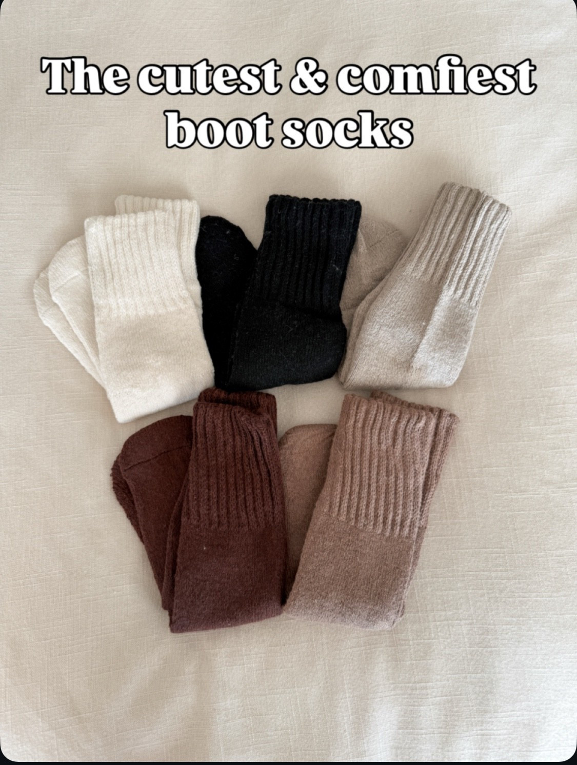 Cyber Monday Sale! Stay cozy with these super soft boot socks! Perfect for chilly days and make a great Christmas gift. I wear the smallest size. #winteressentials #christmasgift

#LTKCyberWeek #LTKSaleAlert #LTKSeasonal