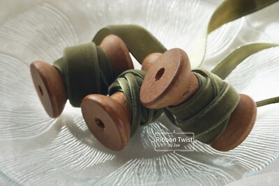 Moss Velvet Ribbon DIY Sewing Craft Gift Wrapping 3mm 9mm 16mm 50mm By The Mere | eBay AU