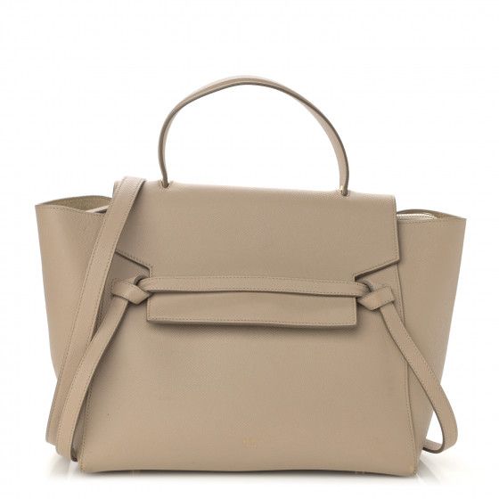 CELINE Grained Calfskin Mini Belt Bag Light Taupe | FASHIONPHILE | Fashionphile