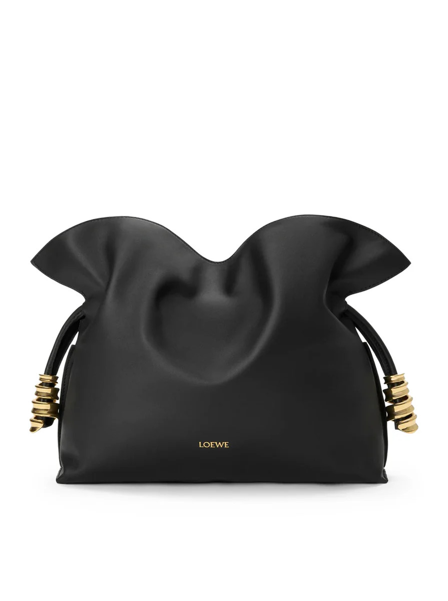 MEDIUM COIL FLAMENCO CLUTCH BAG IN CALFSKIN NAPPA | Suitnegozi INT