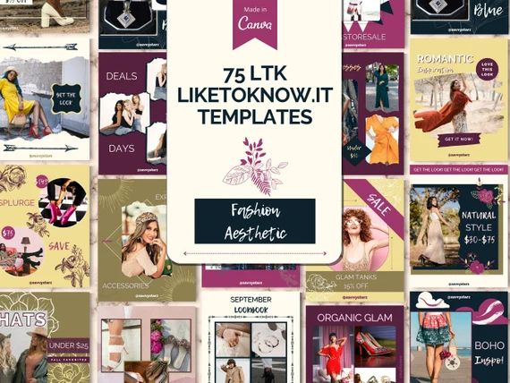 75 Fashion Aesthetic LTK Templates  Liketoknow.it Blogger - Etsy | Etsy (US)