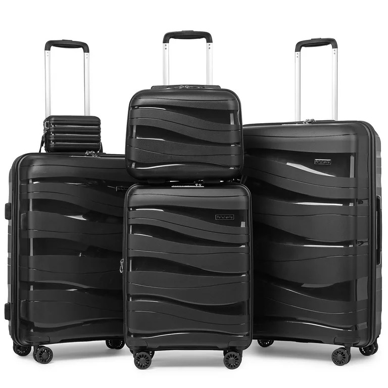 Melalenia - 5 Luggage Sets PP Hardside Spinner Luggage - (Expandable Carry-on Suitcase20")(24" 28... | Walmart (US)
