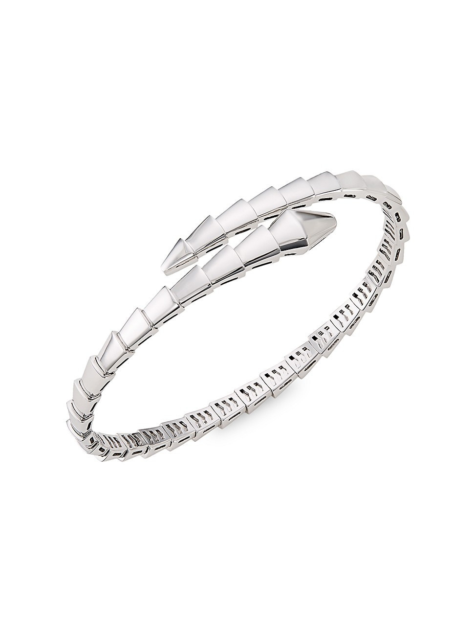 Serpenti Viper 18K White Gold Wrap Bracelet - White Gold - Size Small | Saks Fifth Avenue