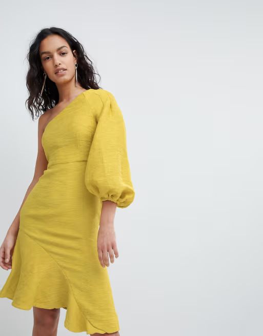 Elliatt One Shoulder Ruffle Mini Dress | ASOS US