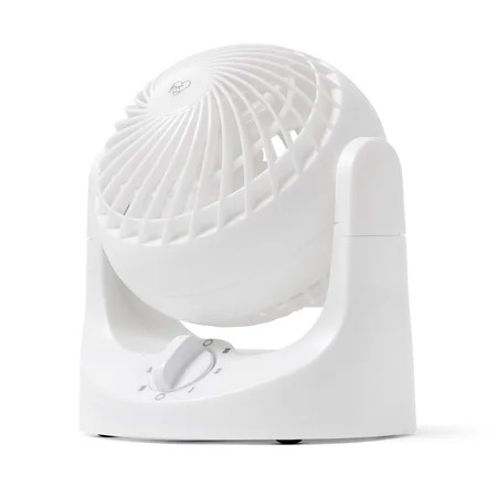 IRIS WOOZOO Mini Desk Fan Air Circulator 3 Speeds 32ft Max Air Distance White | Walmart (US)